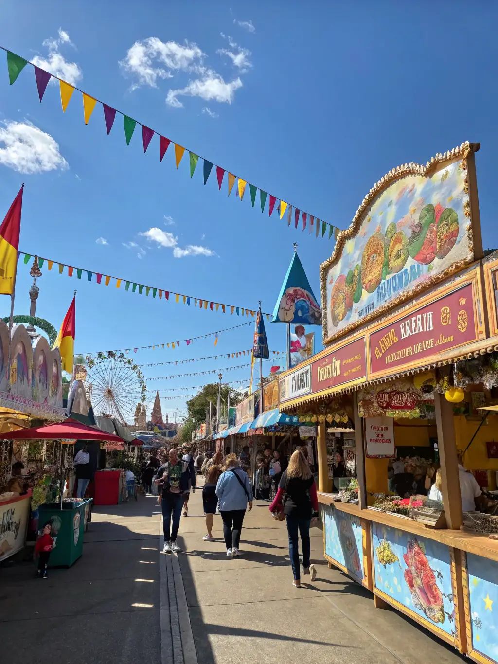 A dynamic image from the Spring Cultural Festival 2022, showing a diverse crowd enjoying music, art installations, and food stalls in a lively outdoor setting.